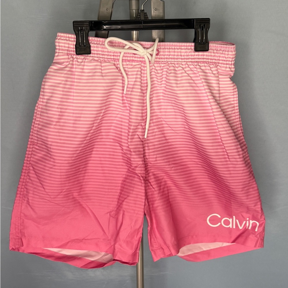 Calvin Klein Pink Striped Swimwear